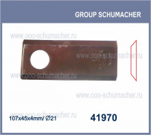 41970 Нож роторный 107*45*4мм. d21 правый