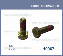10067 Болт для соединительной пластины 6*18