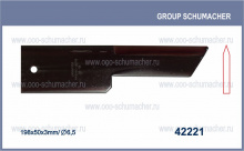 42221 Нож противорежущий 198.5x50x3мм. d6.5